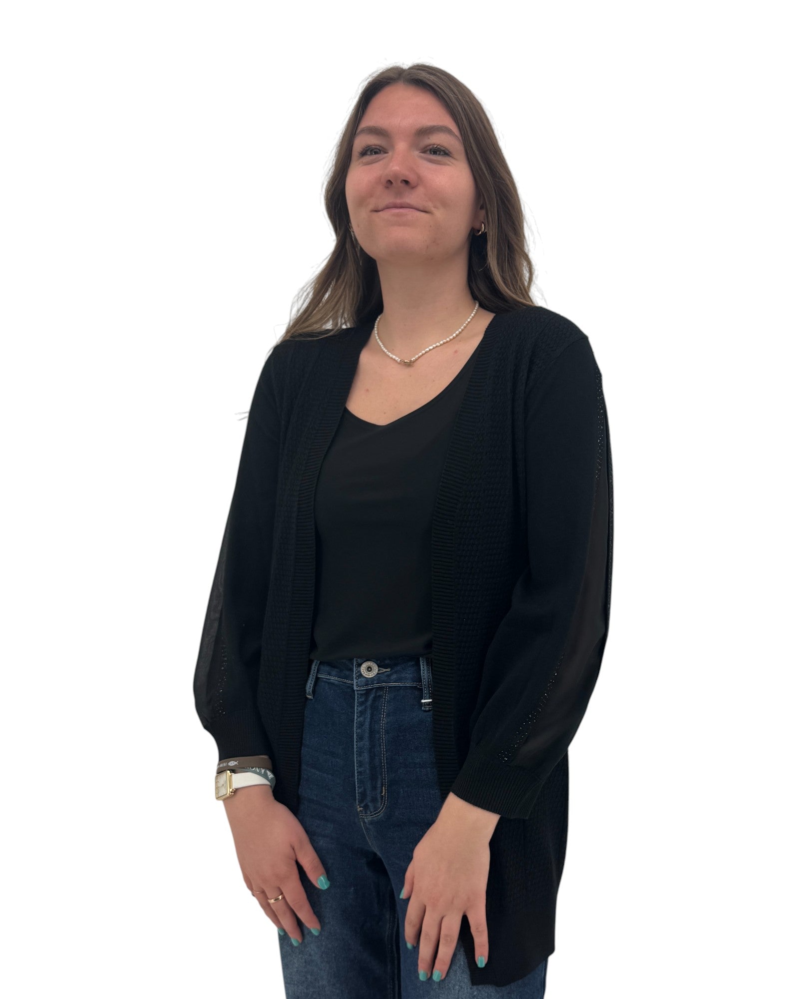 COCOBLUE ANN-22SSC810L SPARKLE CARDIGAN