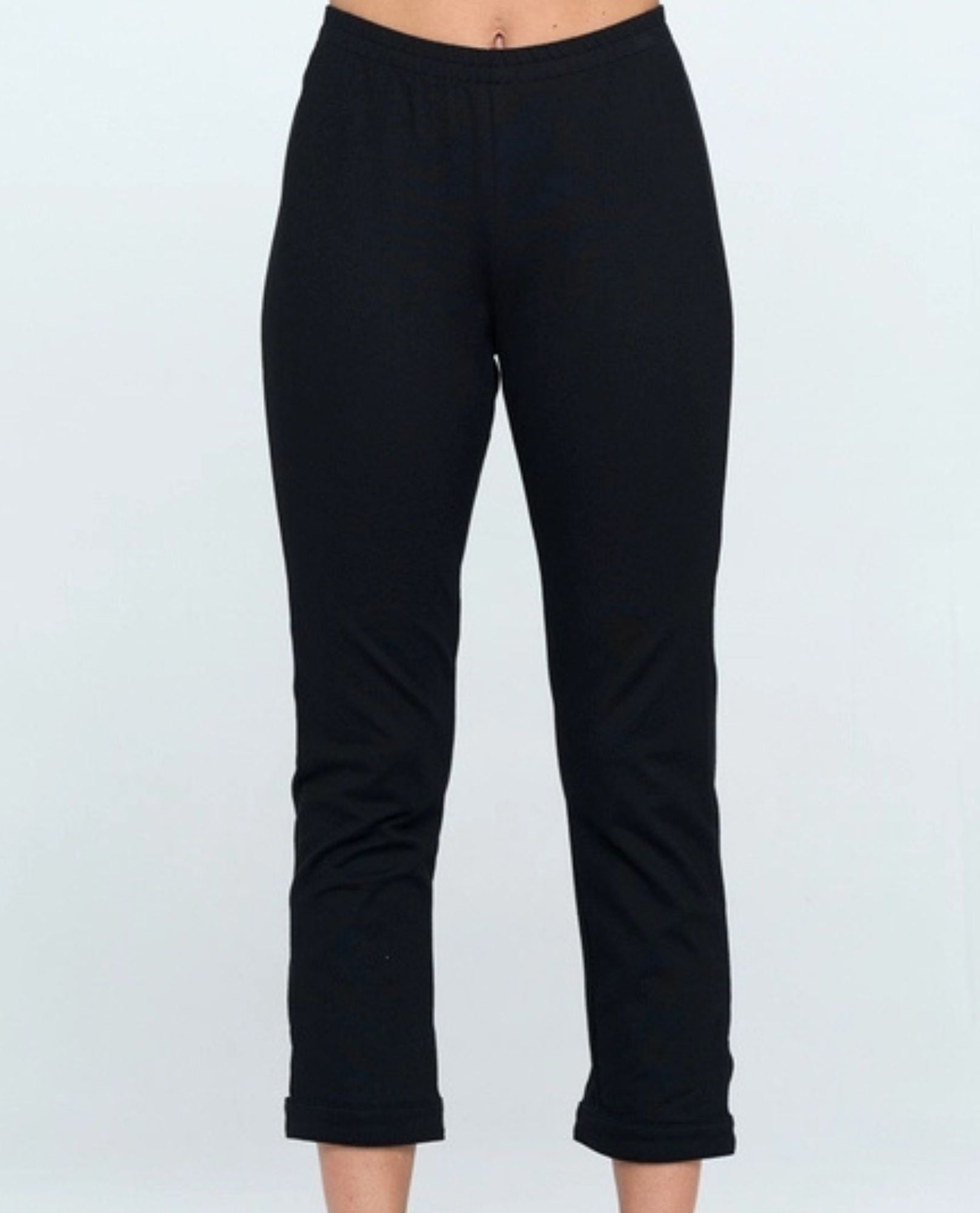FOCUS M203 STRAIGHT LEG PANT WITH BUTTON HEM