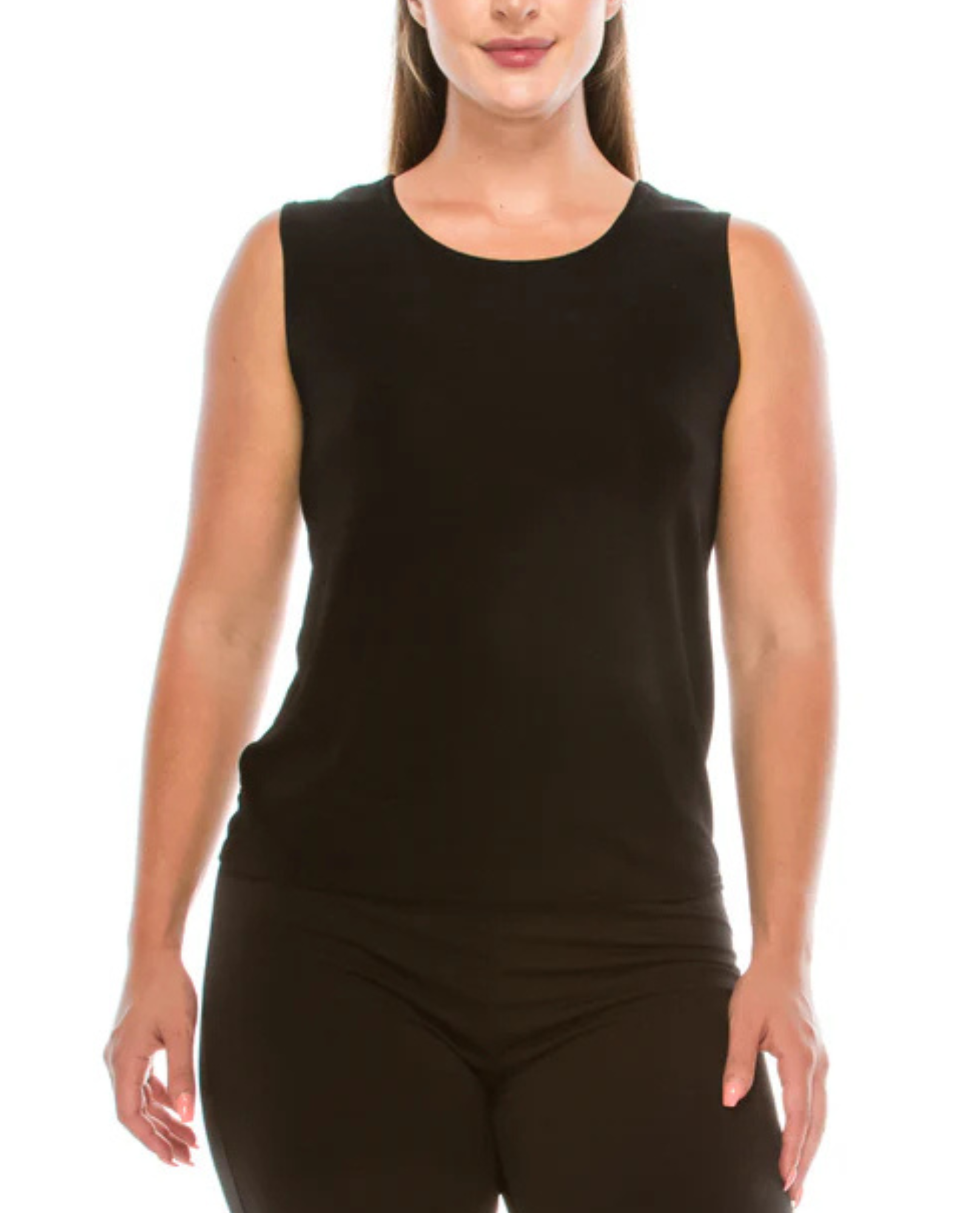 JOSTAR 2011BN SCOOP NECK SOLID TANKTOP