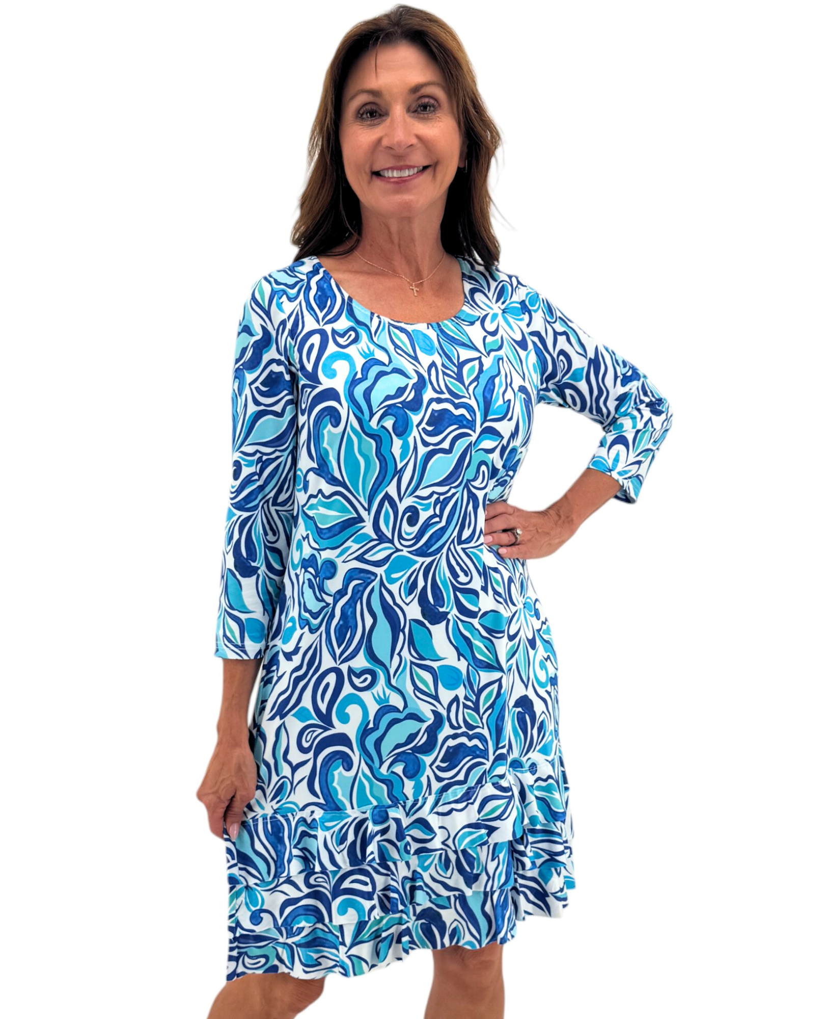 TANGO MANGO D9443L-5844 PRINT DRESS